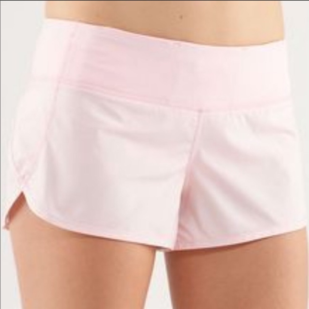 Light Pink Lululemon Speed Short